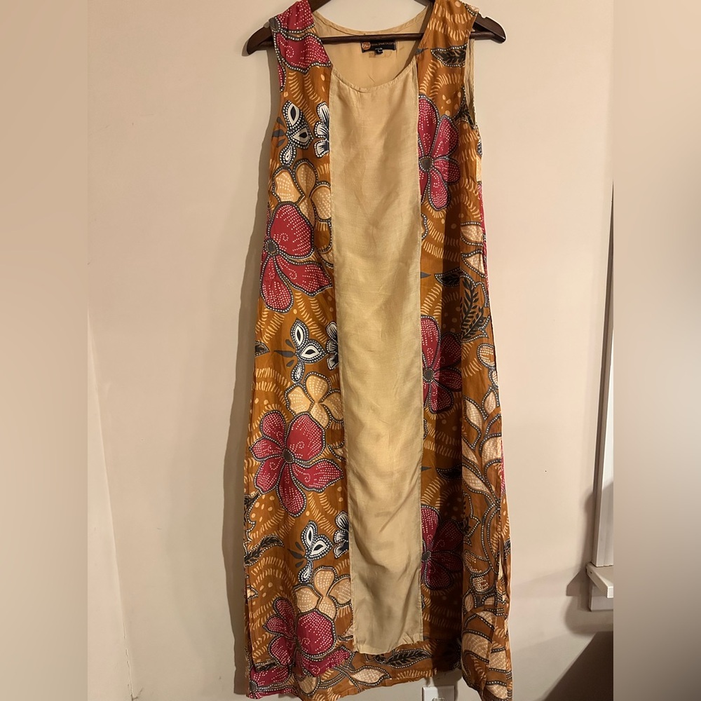 Floral Patterned Sleeveless Dress